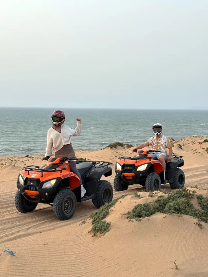 Quad biking on the dunes — Surf and quad biking in the Timlalin dunes